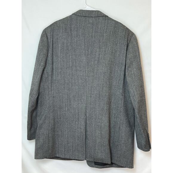 Yves Saint Laurent Men's Size 50L Blue/Tan 100% Wool 2 Button Tweed Blazer - Picture 2 of 11